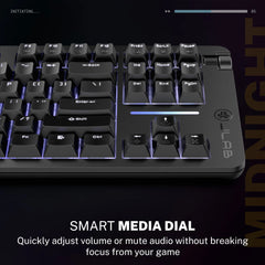 Midnight TKL Wired Mechanical Gaming Keyboard Black