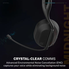Midnight Wireless Gaming Headset Black